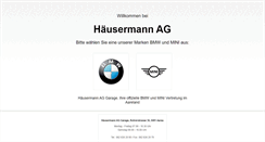 Desktop Screenshot of garage-haeusermann.ch