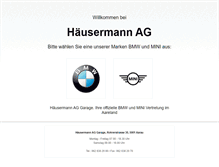 Tablet Screenshot of garage-haeusermann.ch